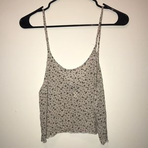 Floral print crop top